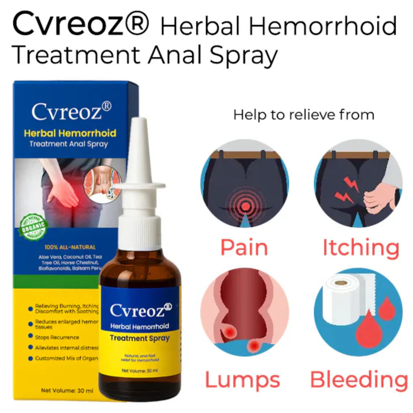 Cvreoz® Herbal Hemorrhoid Treatment Anal Spray (Buy 1 Get 1 Free) Main image