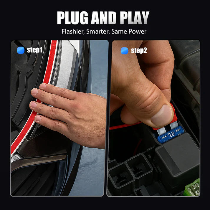 🔥【Dynamic Scan HoodBeam Kit】- 50% OFF! Light up your hood with hypnotic smooth scanning effects! ✨🚗