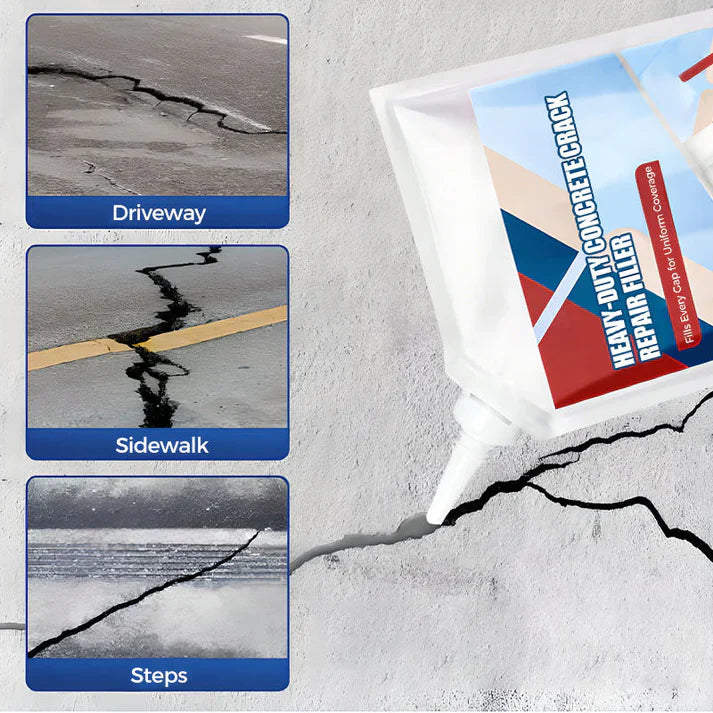 🔥New Upgrade🔥Heavy-Duty Concrete Crack Repair Adhesive (Buy 1 get 1 Free)