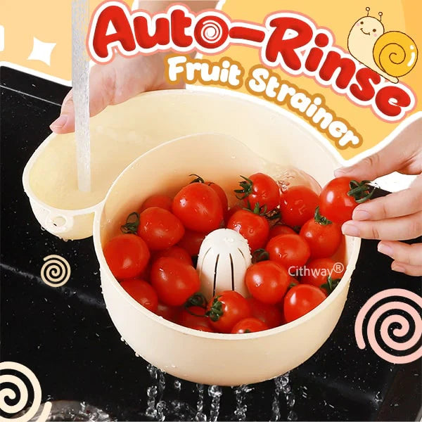 Auto-rinse Snail Rotating Fruit Strainer Main image