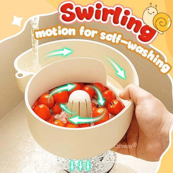 Auto-rinse Snail Rotating Fruit Strainer Secondary image