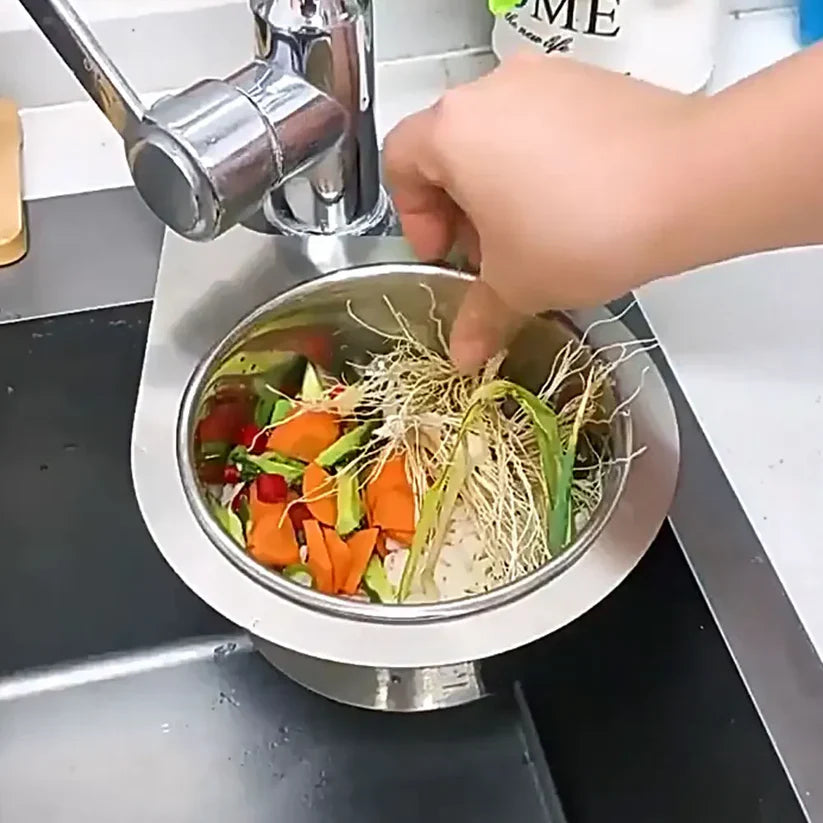 Stainless Steel Sink Organiser – All-in-One Basket with Intelligent Drain | Buy 1 Get 1 Free 🔥 Secondary image