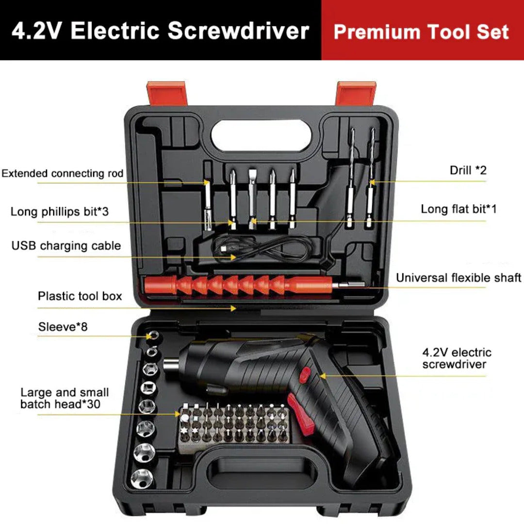 Metal Electric Screwdriver with 47 pcs Screwdriver Bit Set Main image