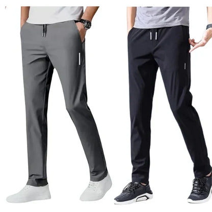 SportFlex™ - Combo of 2 Men's Sports Regular Fit Lycra Track Pants