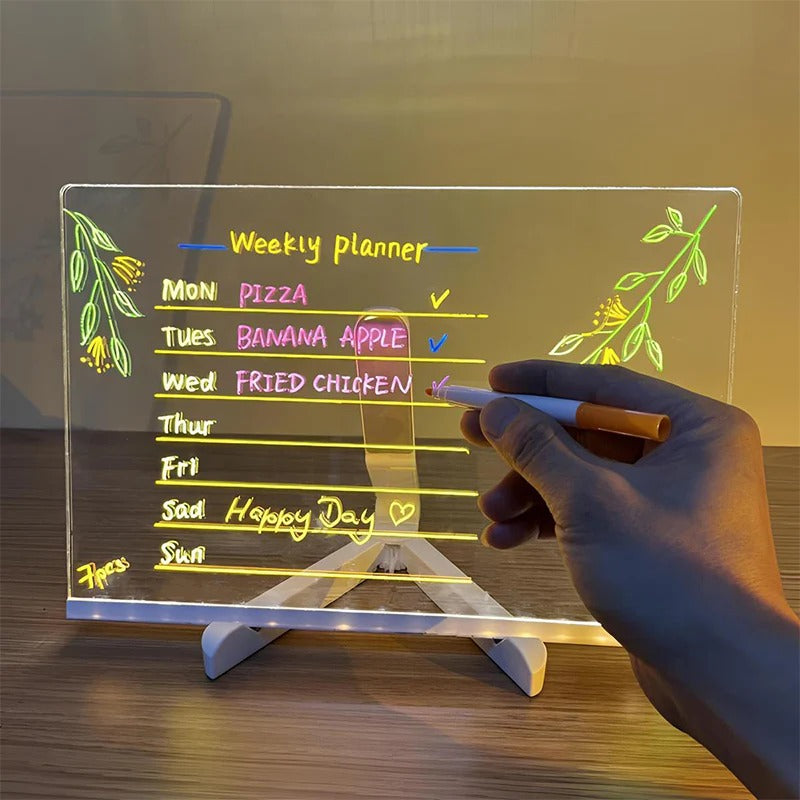 🔥Black Friday Sale 🎁Erasable Light-Up Acrylic Drawing Board with Stand