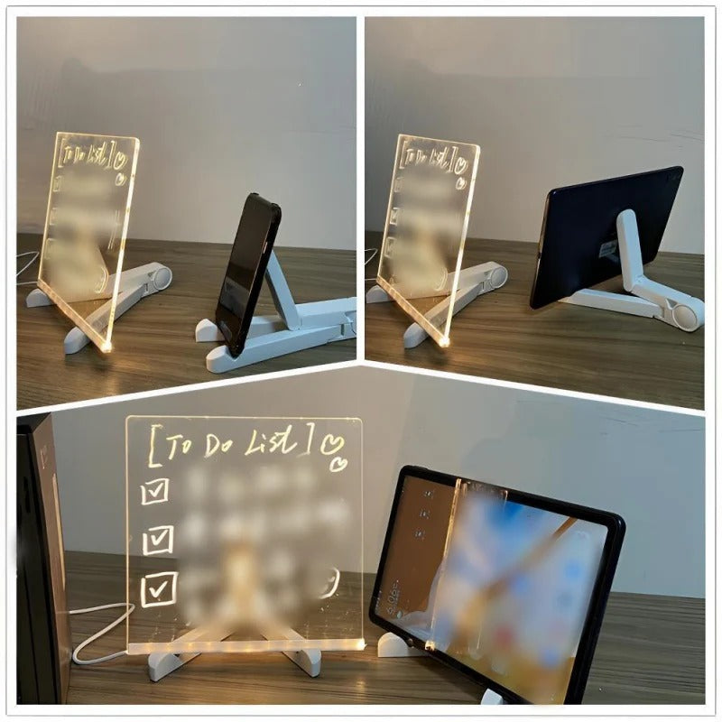 🔥Black Friday Sale 🎁Erasable Light-Up Acrylic Drawing Board with Stand