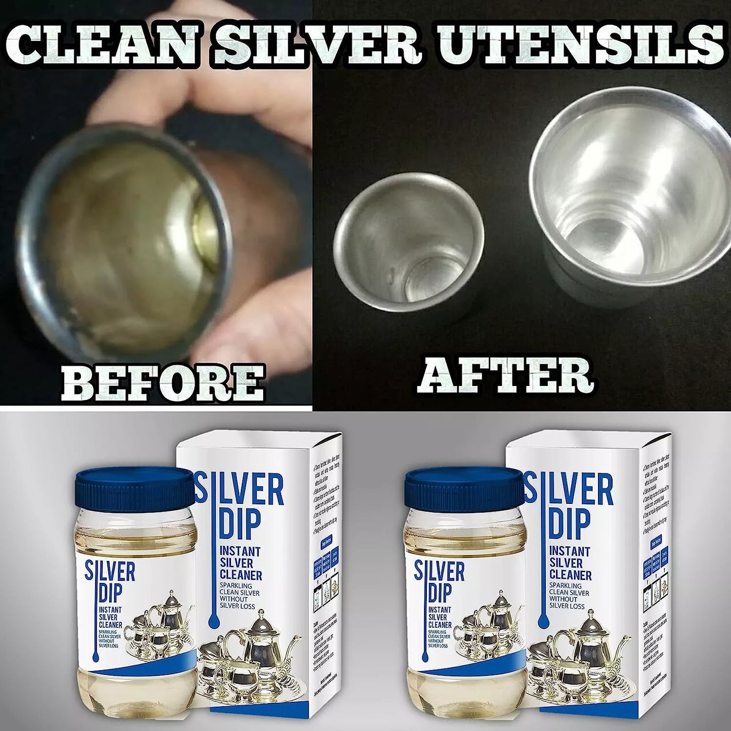 Silver Dip™ - Instant Jewellery & Silver Cleaner (Buy 1 Get 1 Free🔥)