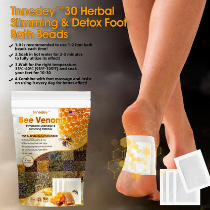 Bee Venom Lymphatic Drainage & Slimming Foot Patches 🌿👣 (HM Official)