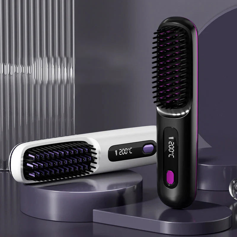 🔥Summer Hot Sale 40% Off🔥Wireless Ceramic Heating Hair Straightening Comb Main image
