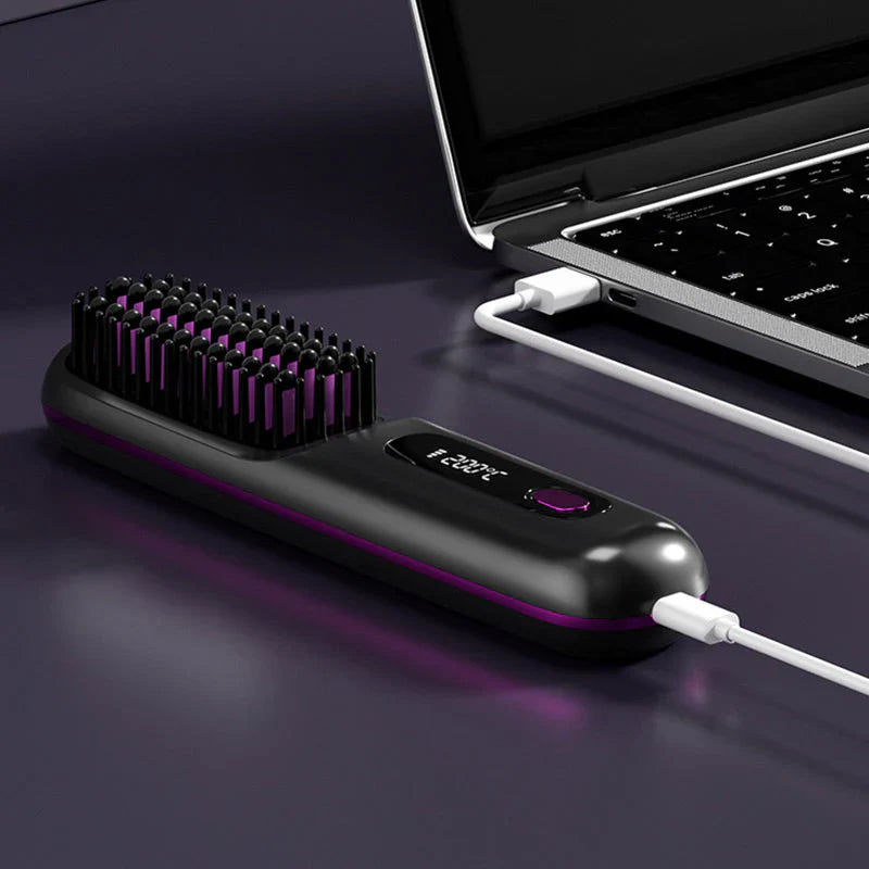 🔥Summer Hot Sale 40% Off🔥Wireless Ceramic Heating Hair Straightening Comb