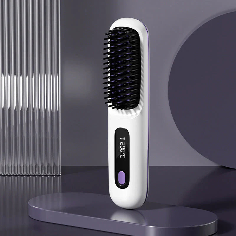 🔥Summer Hot Sale 40% Off🔥Wireless Ceramic Heating Hair Straightening Comb